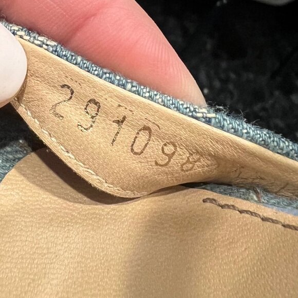 GUCCI Denim GG Espadrille Wedge Sandals – Style 291098 - Picture 11 of 12